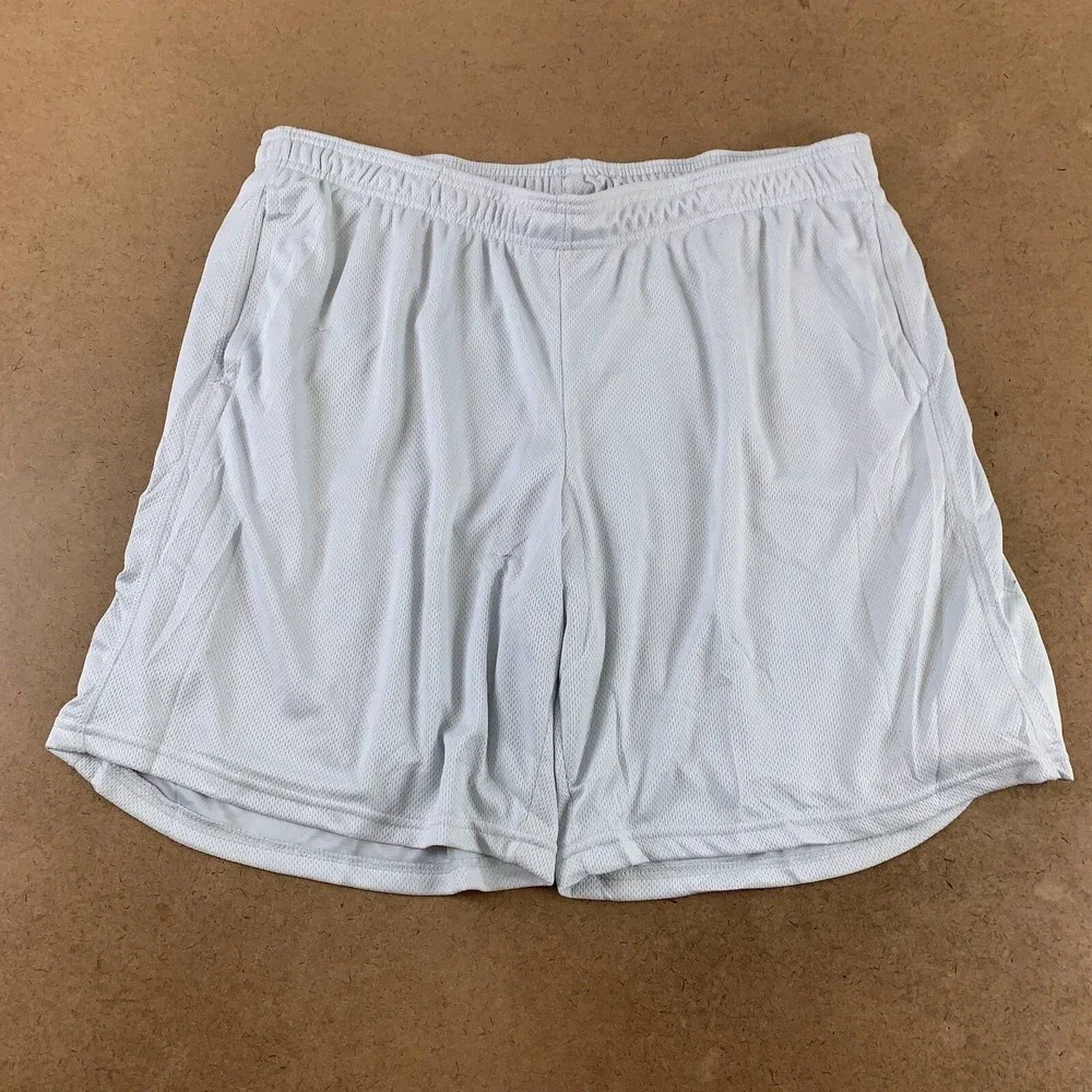Urban Street Mens Lounge Shorts Off White Flat Front Pockets Pull On 2XL New